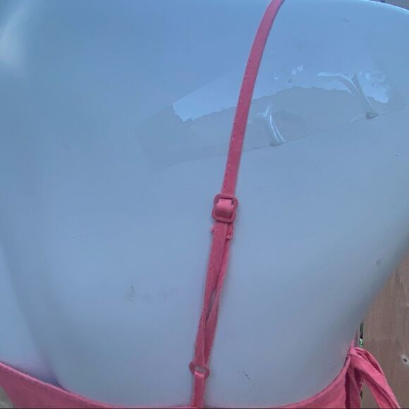 Ben Sherman eyelet coral mini dress size xs - Picture 8 of 13